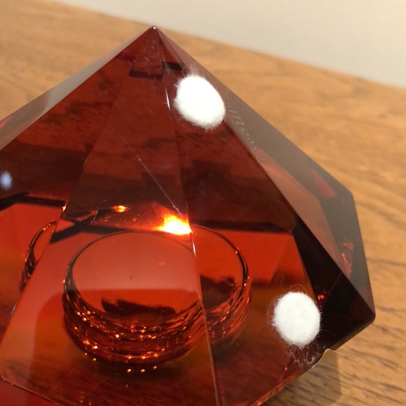 Moser Red Crystal Clock - Picture 6 of 7